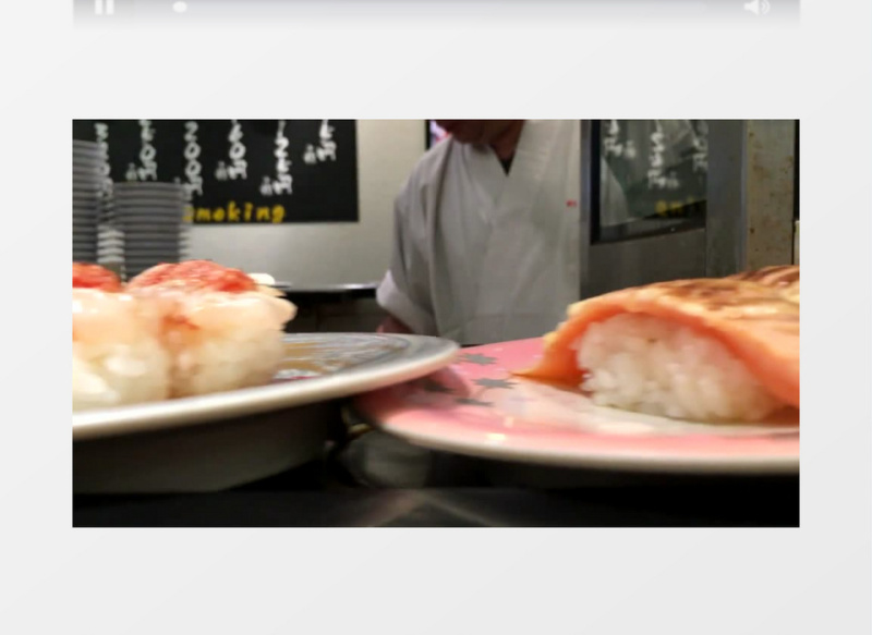  实拍超美味的日料上菜瞬间实拍视频素材  