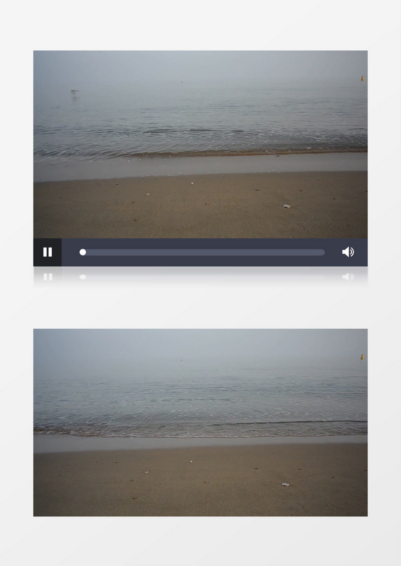实拍海边汹涌着的海水实拍视频素材   