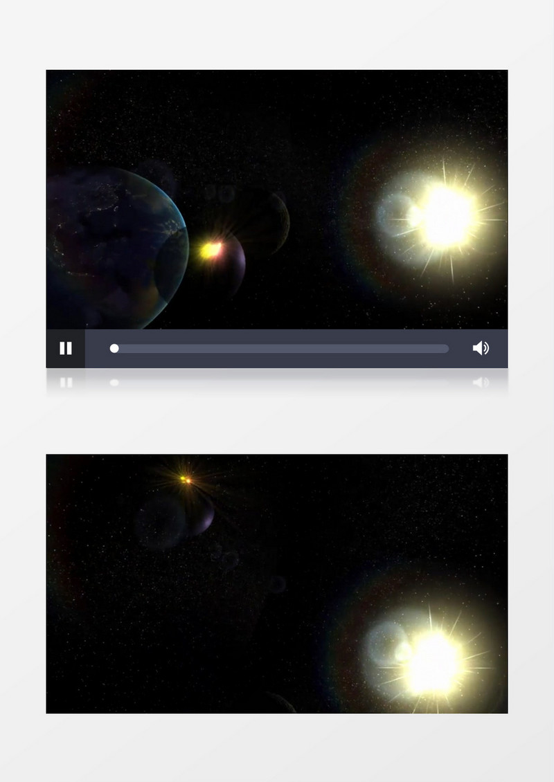 3D视角看星球各角度变化视频素材   