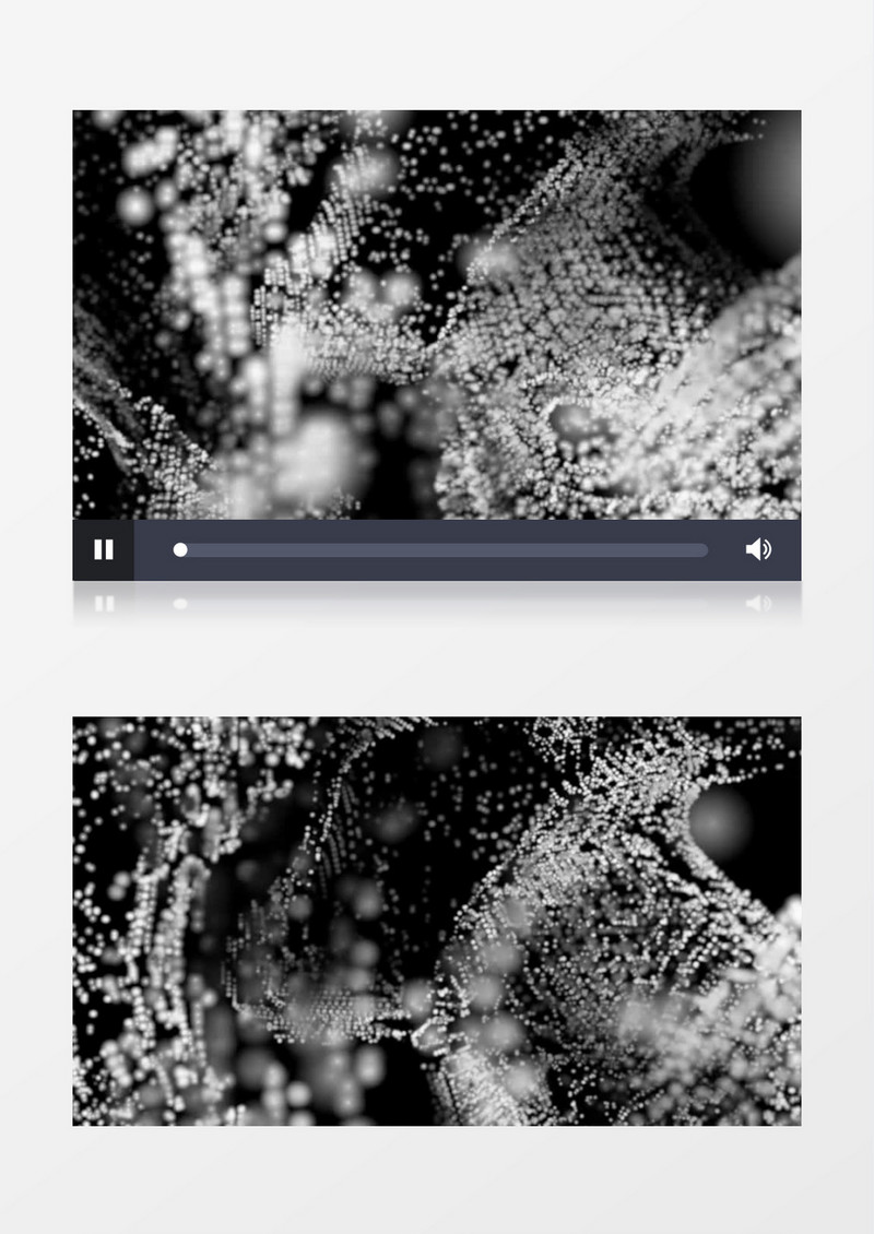 3D几何抽象数字粒子背景实拍视频