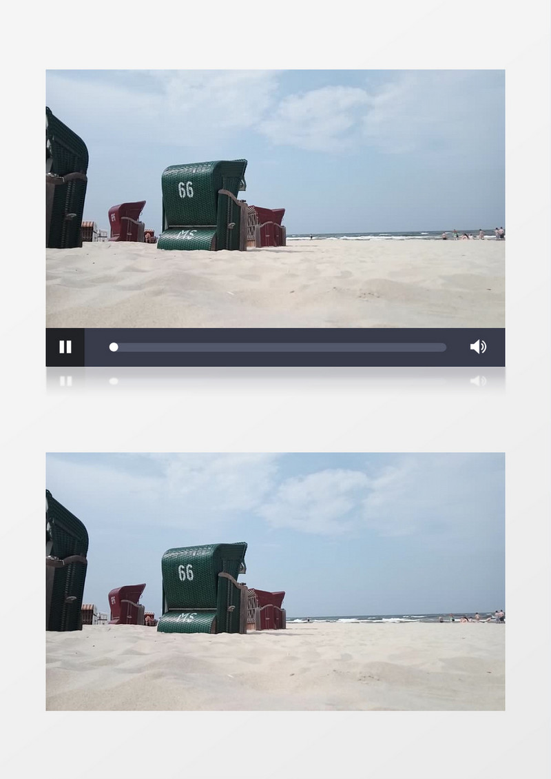 高清近距离拍摄夏日假期乌泽多姆海滩玩扬沙子实拍视频素材