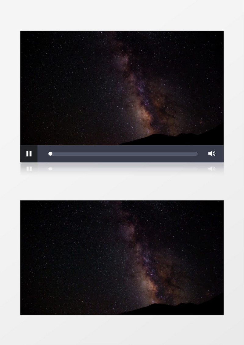 浪漫夜空银河星光实拍视频素材