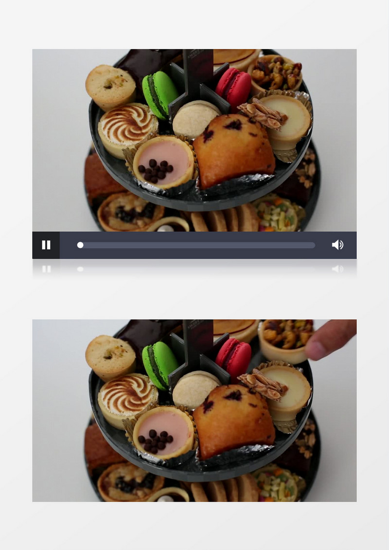 开心分享蛋糕巧克力实拍视频素材