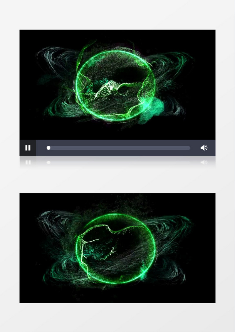 3D未来模型科技粒子视频素材