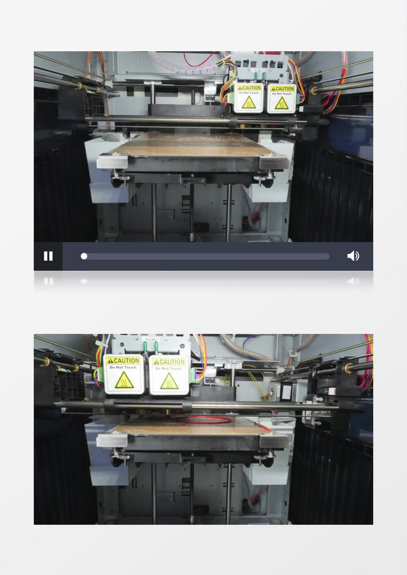 现代3D打印机打印产品实拍视频素材
