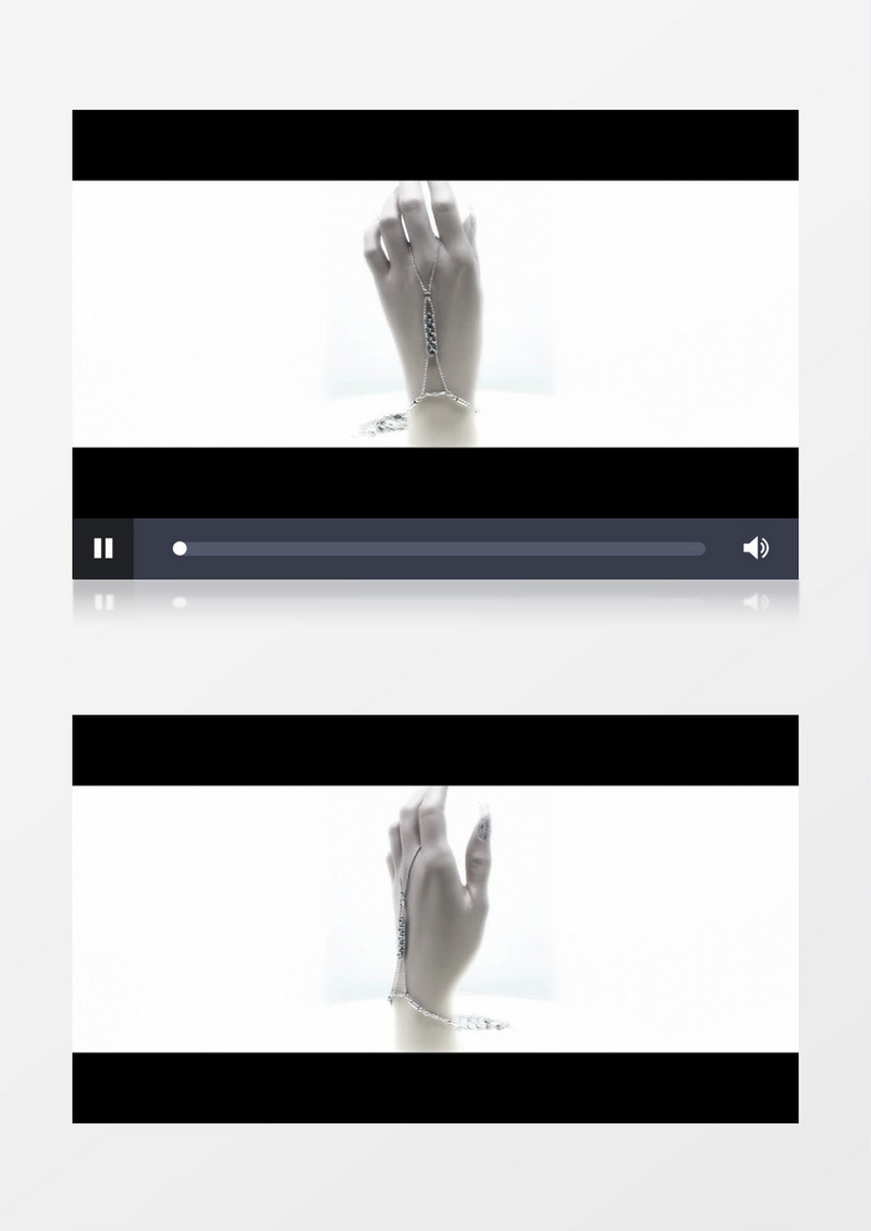 漂亮的钻石手链展示视频素材