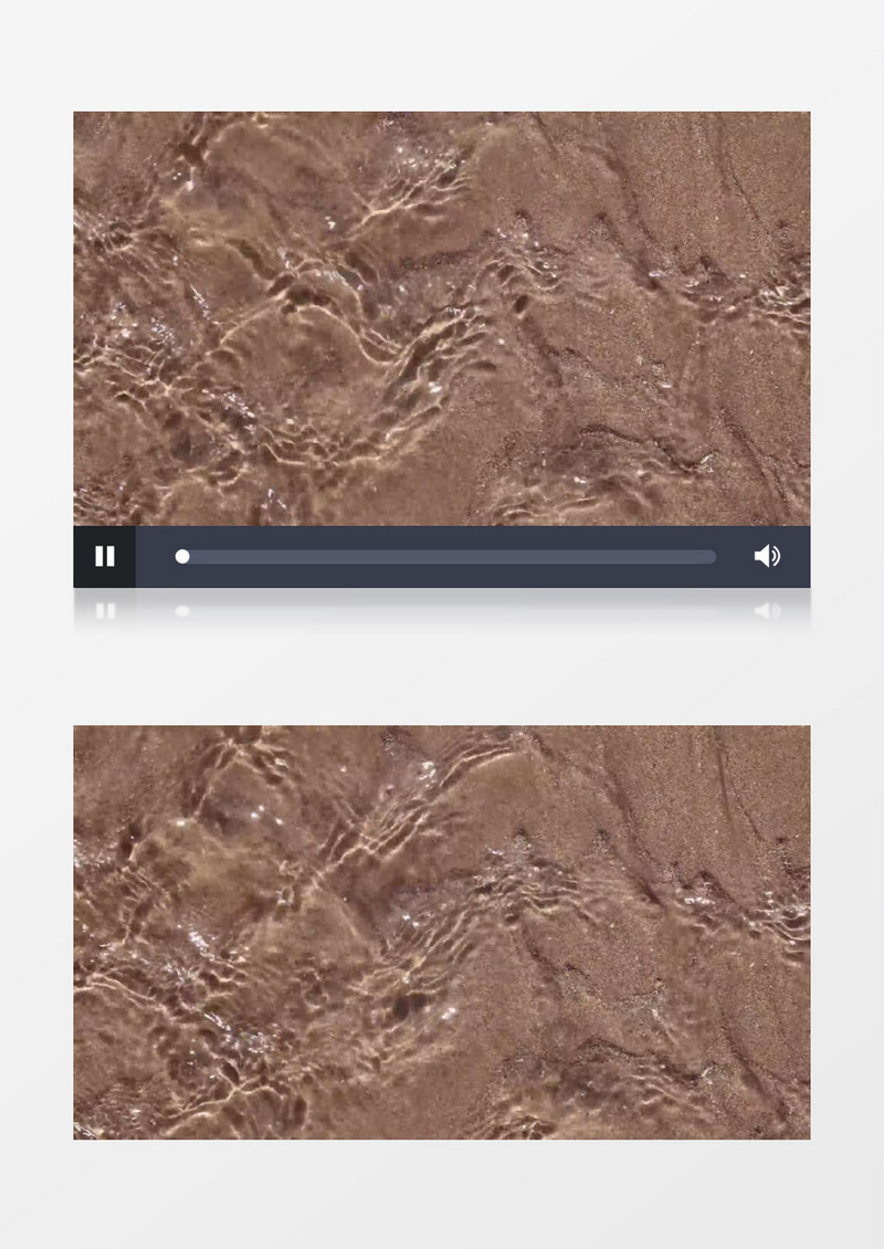 海滩高清近距离水面实拍视频素材