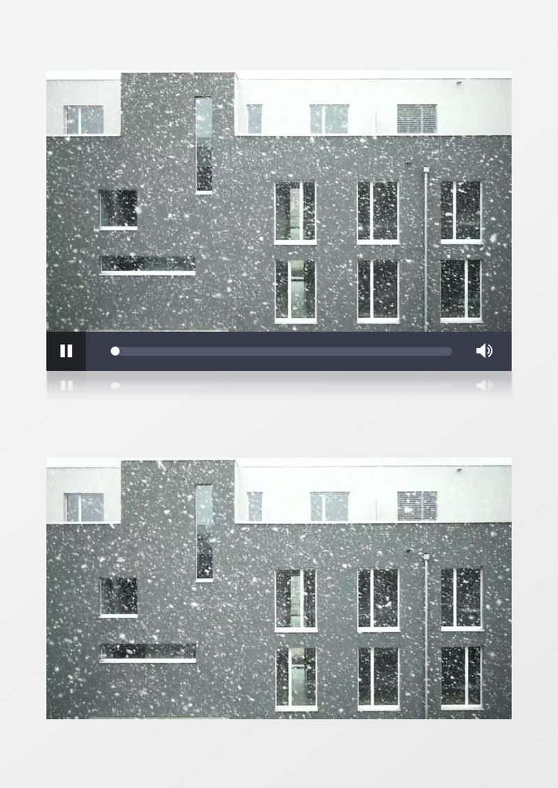 冬天雪花实拍视频素材