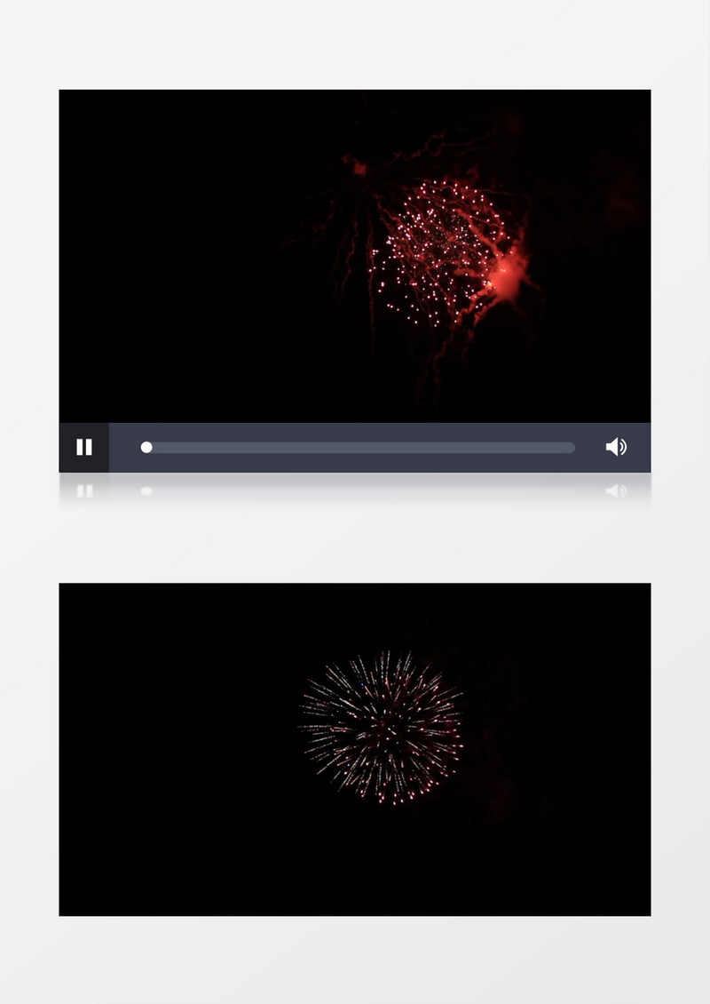 美国独立日夜烟花庆典实拍视频素材