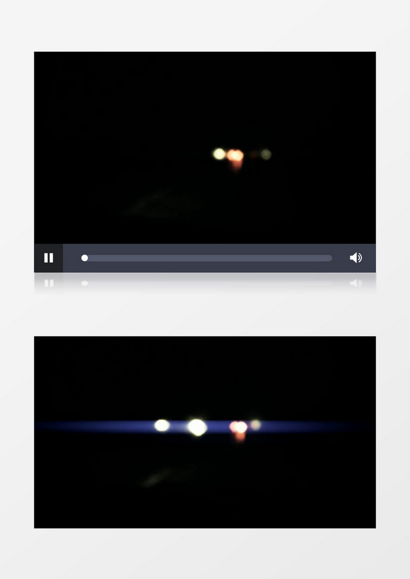 黑夜中灯光运动虚化视频素材