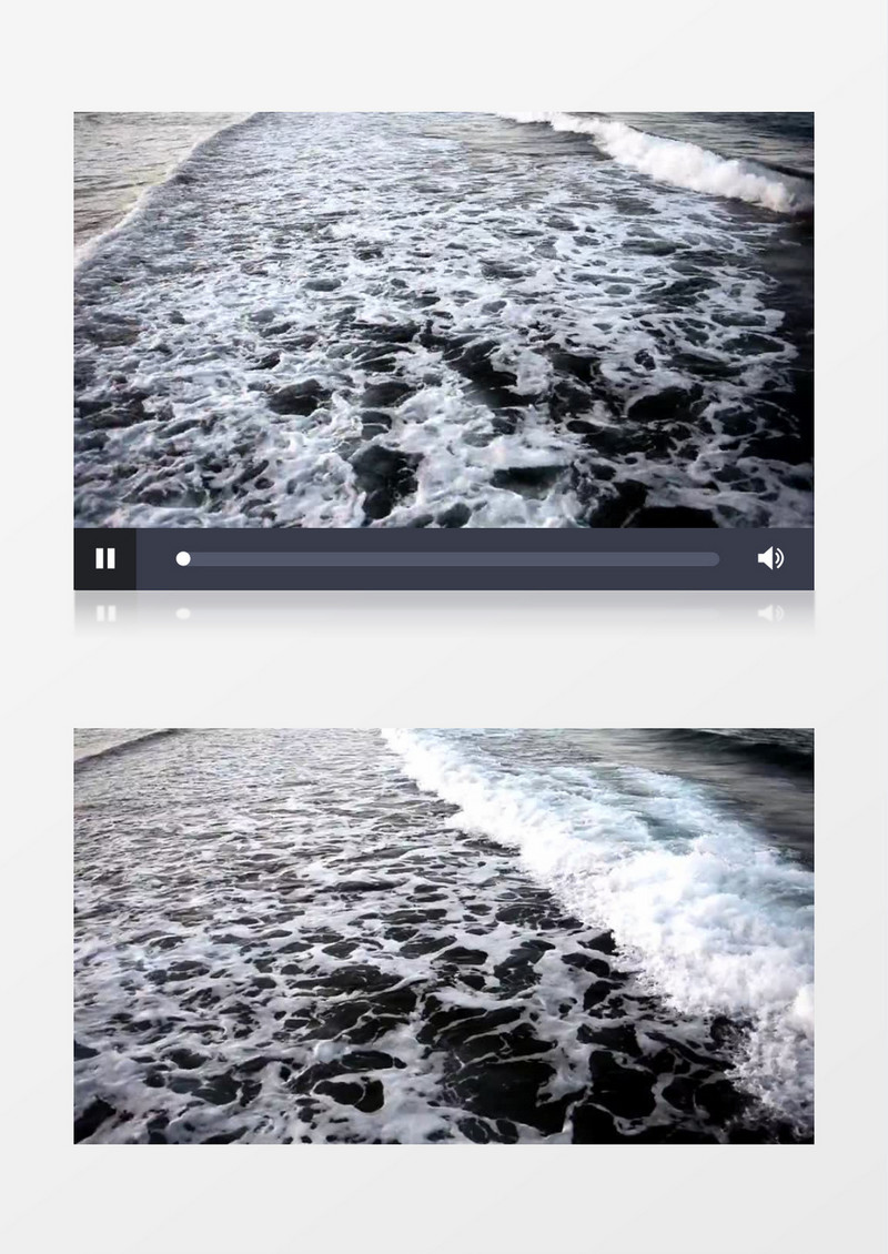 高清海洋海滩海边波浪实拍视频素材