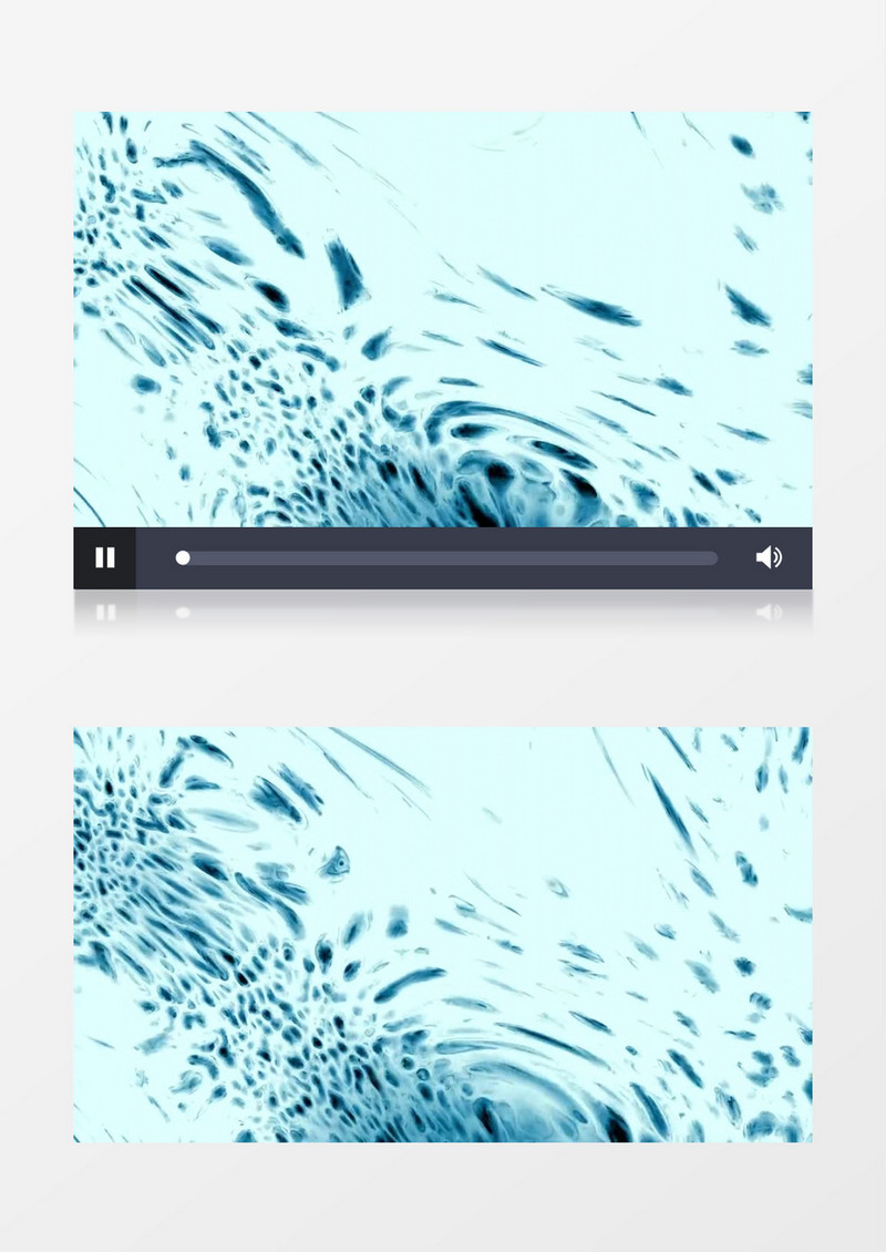 3D抽象动画液体流动蓝色背景视频素材