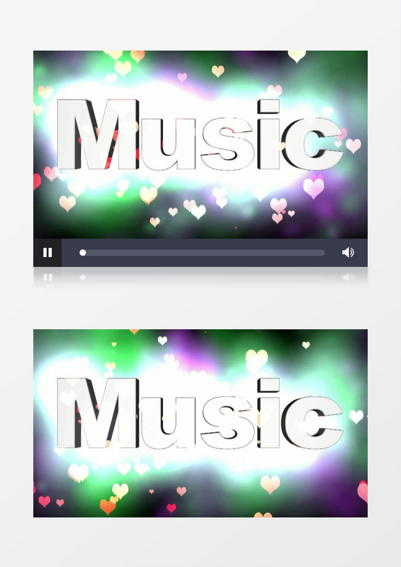 音乐music字体视频素材