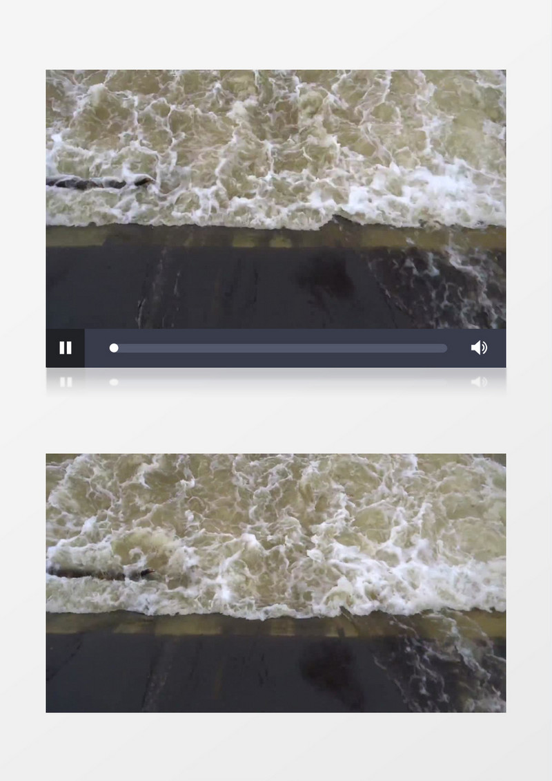 瀑布水河流实拍视频素材