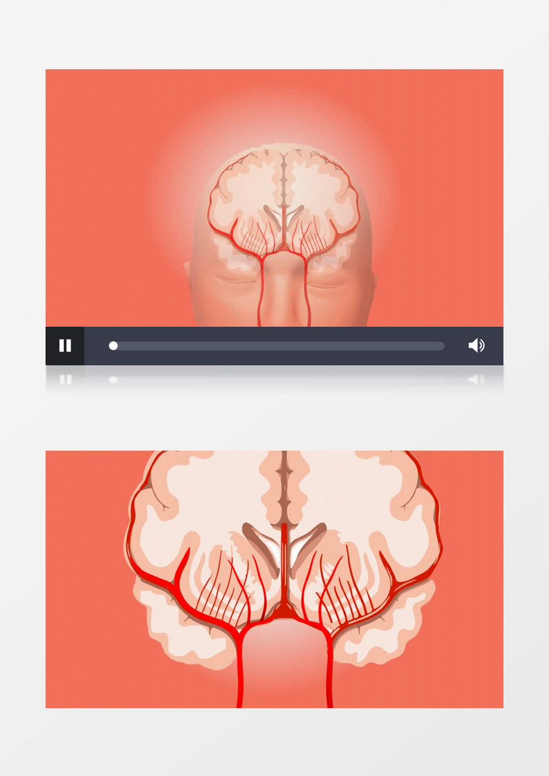 动画演示模拟医学素材人体大脑工作视频素材