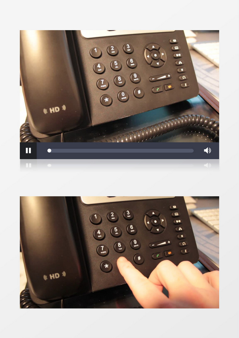 人工电话拨号过程实拍视频