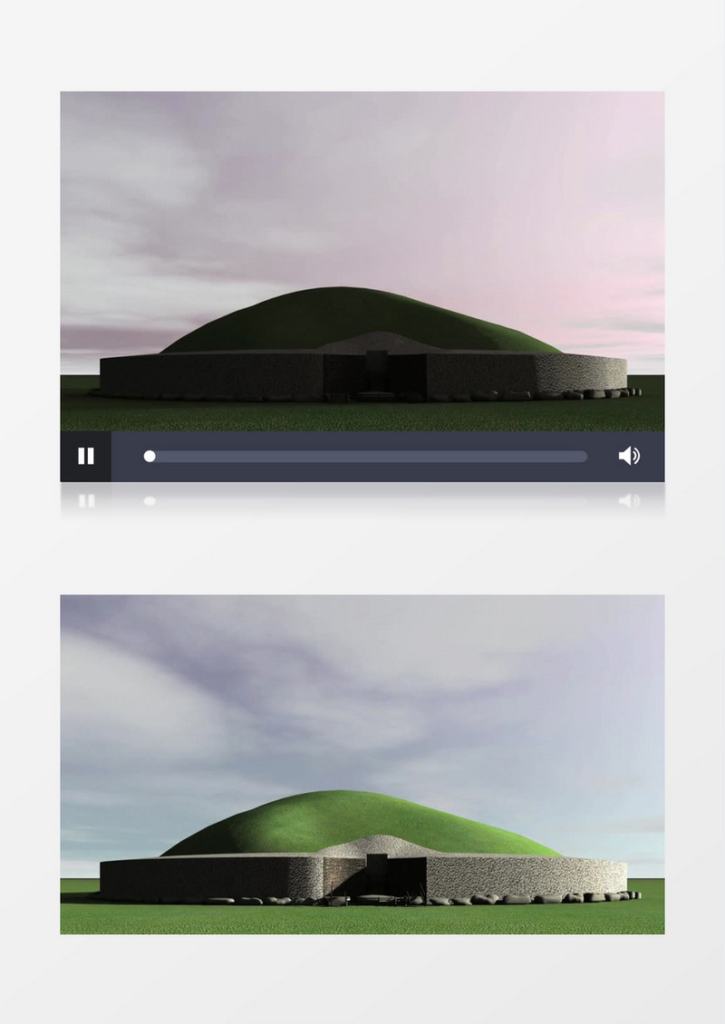 爱尔兰古建筑一天时间流逝视频素材