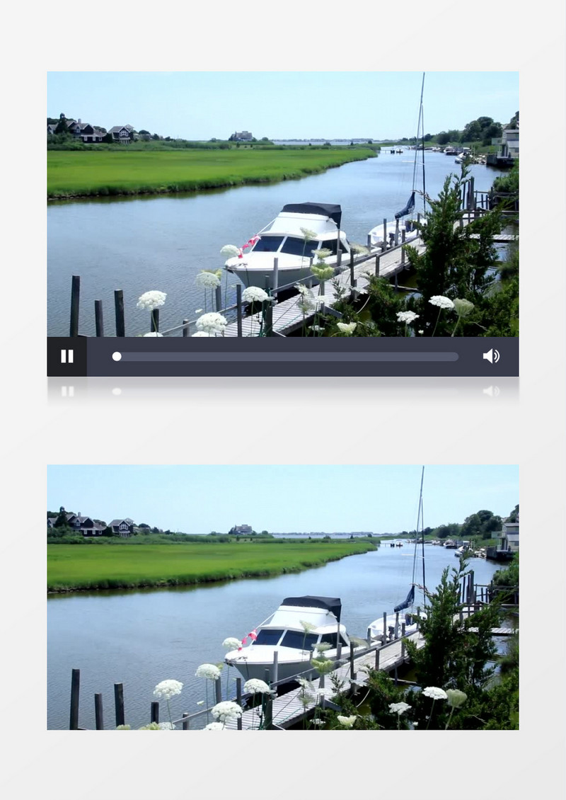 夏季码头船舶实拍视频素材