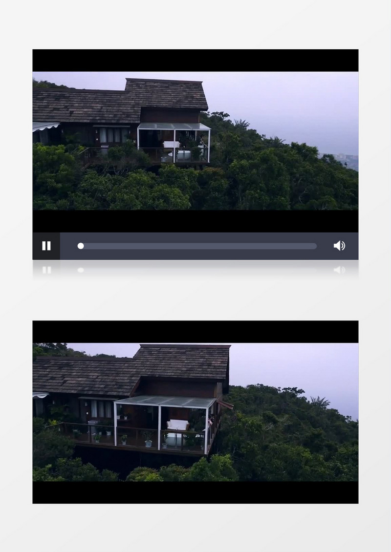 高清航拍夏天夫妇豪华山顶酒店度假旅行浪漫蜜月实拍视频素材