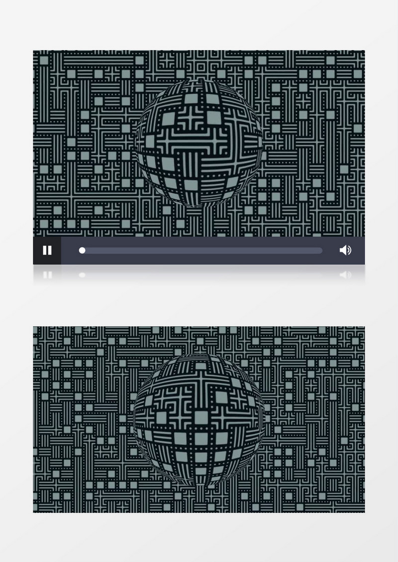 3D创意圆球概念旋转动画视频素材