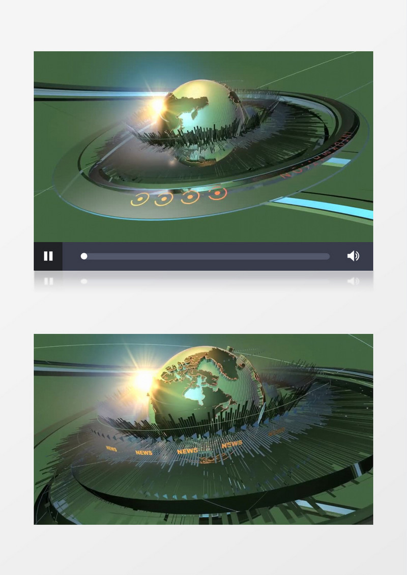 3D动画模型互联网旋转视频素材