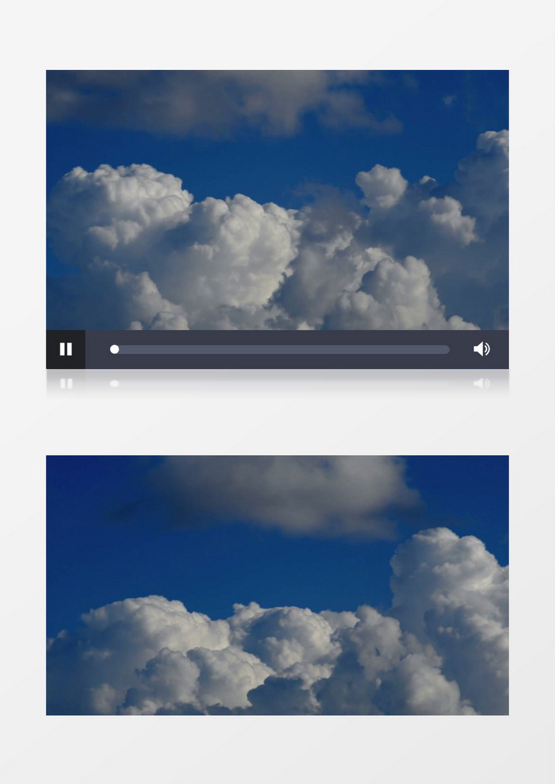 风涌云动的蓝色天空实拍视频素材