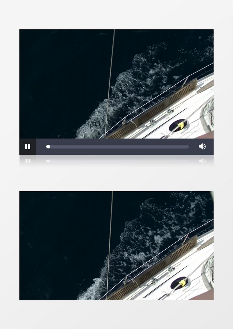 克罗地亚海上游艇快速前进实拍视频