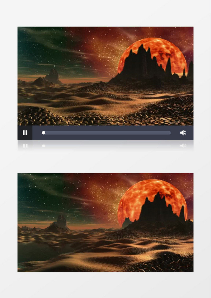 3D动态动画模拟月球上生活环境视频素材