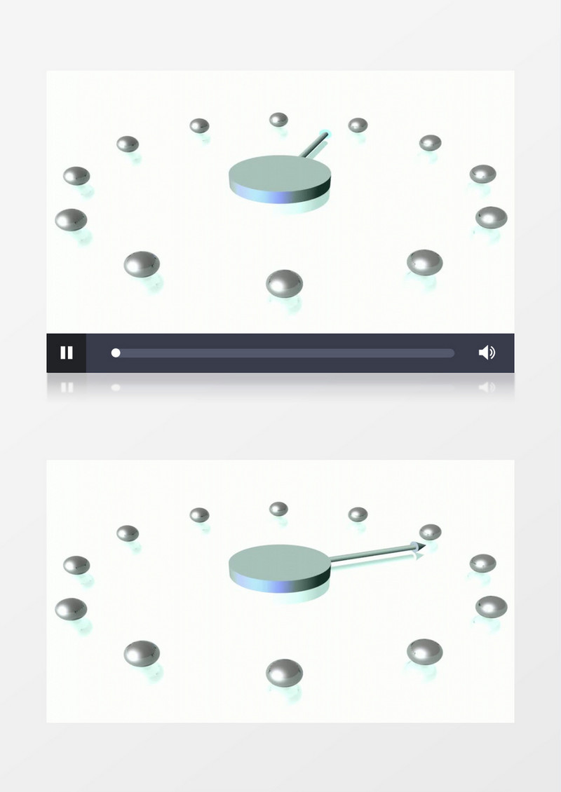 高清制作表盘指针转动模型视频素材