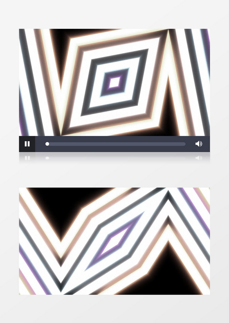 炫酷动画方形色块扭曲形成的奇异现象视频素材