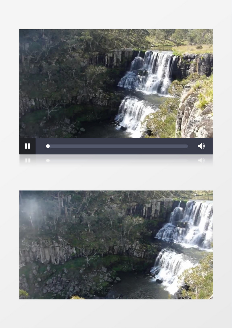 高清实拍高山流水的壮阔景象以及大山美景实拍视频素材