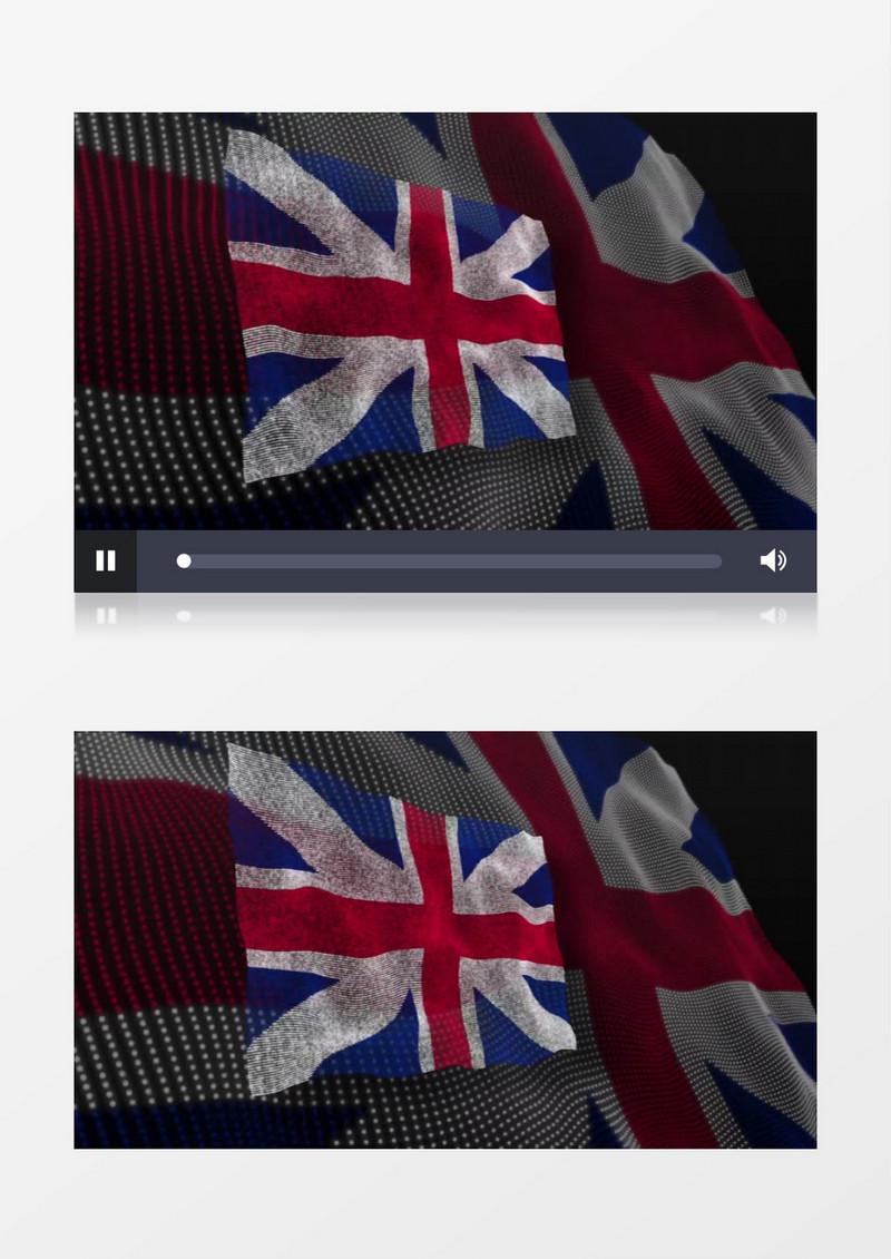 超级炫酷动画英国国旗动态图视频素材