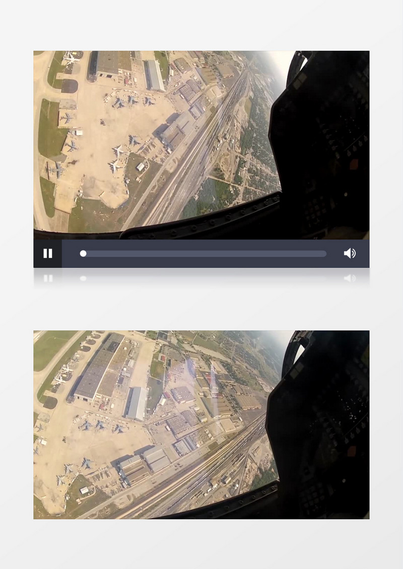 高清实拍在机舱内俯瞰地球实拍视频素材