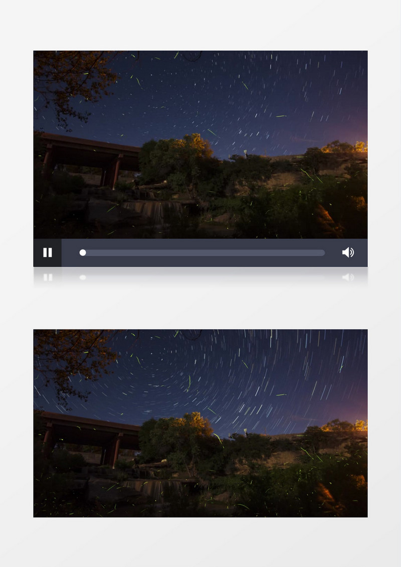  夜晚天空闪动变化的萤光视频素材