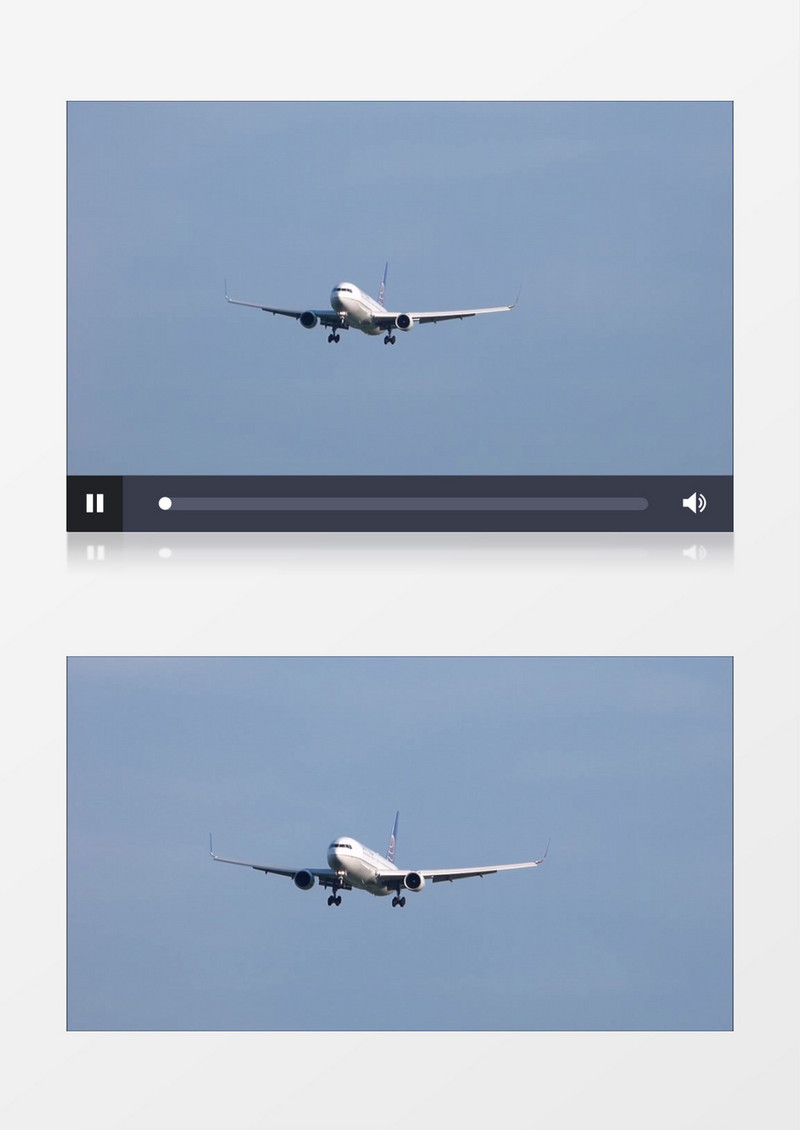 高清拍摄户外白天美国航空公司喷气式飞机机场降落着陆实拍视频素材