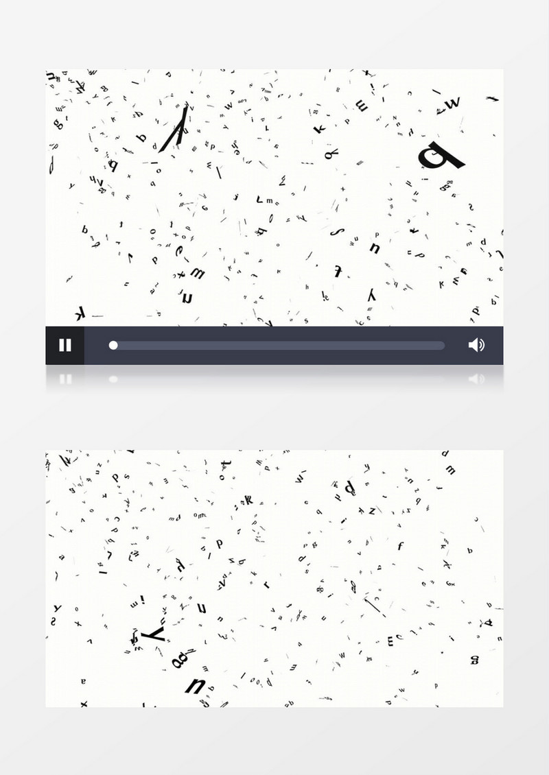 特效动画制作纷纷洒落的字母符号动态图视频素材
