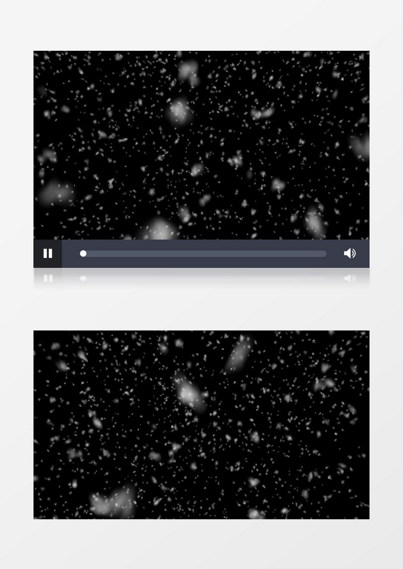 夜幕飘散的白色雪花视频素材