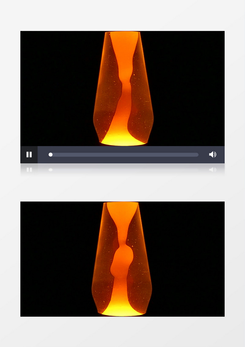 七十年代橙色的熔盐灯视频素材