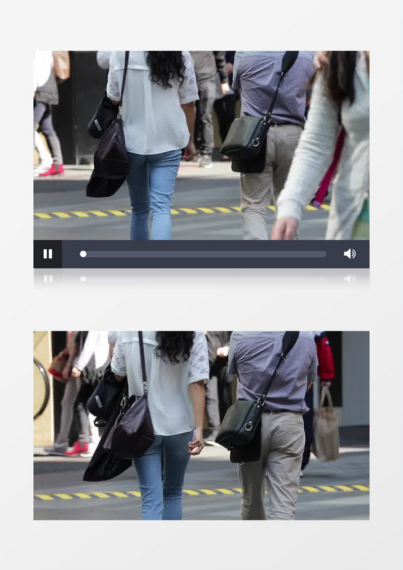 香港街头行走的路人实拍视频素材