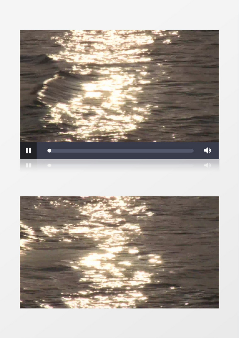 唯美阳光明亮大海海浪实拍视频