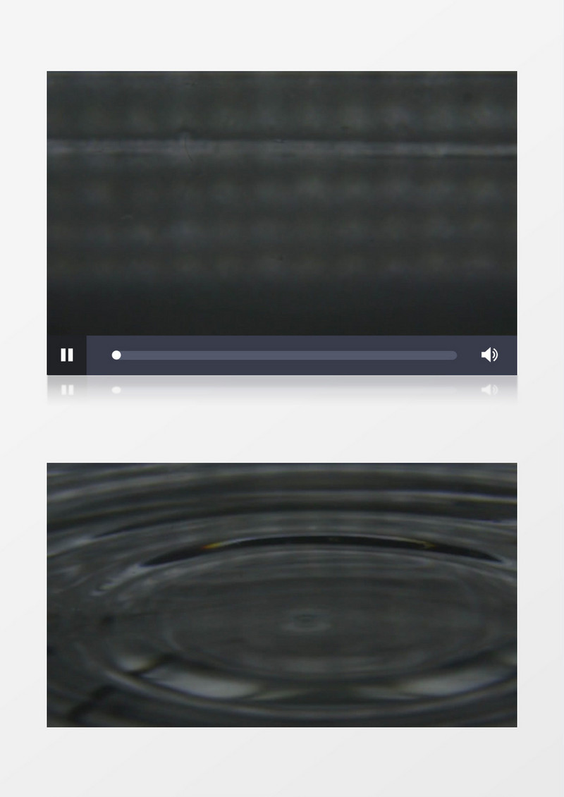 特写拍摄水滴滴落泛起涟漪水面波纹细微涌动实拍视频素材