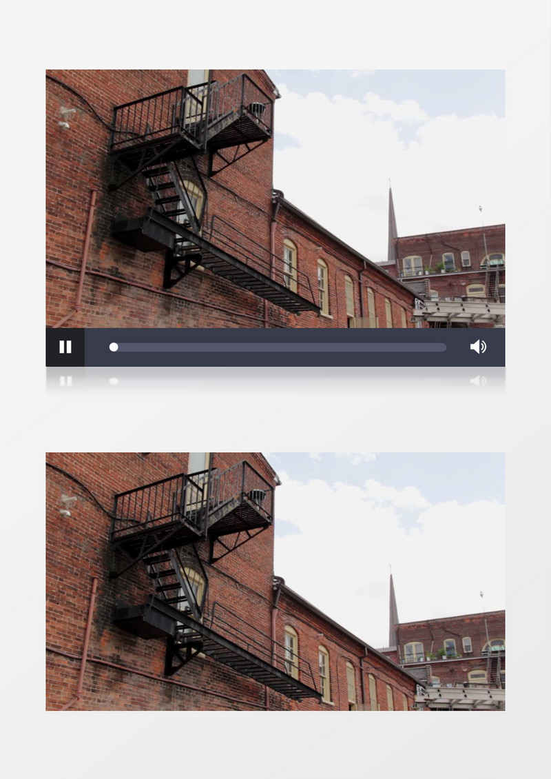 火灾逃生紧急通道实拍视频