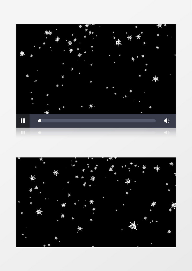 冬天圣诞节雪花飘舞视频素材
