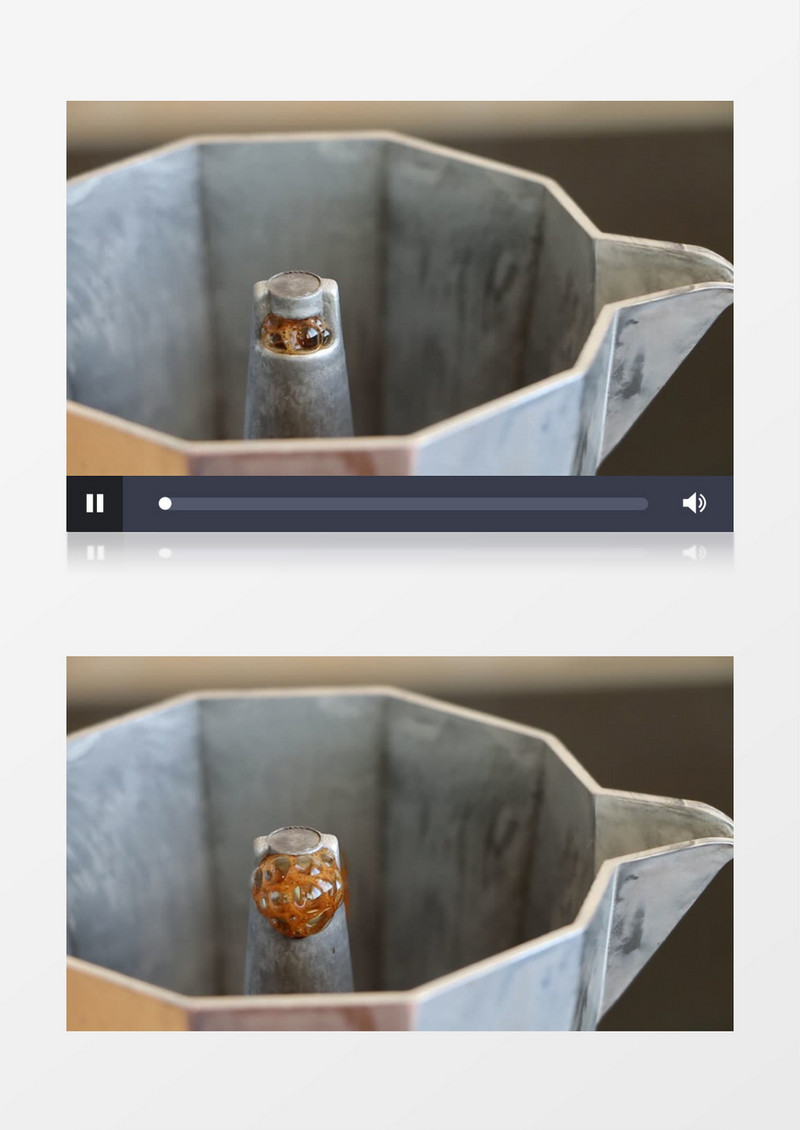 早餐浓郁水壶煮咖啡实拍视频素材