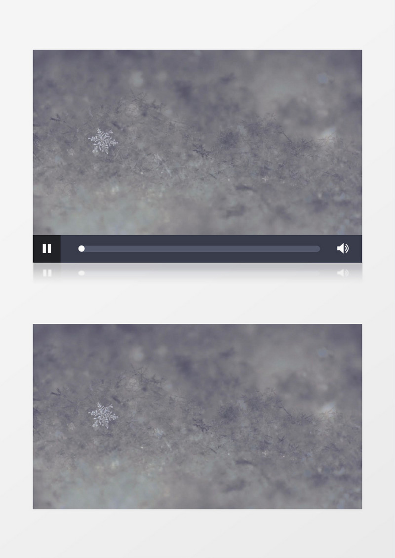 超高清动画制作雪花洒落地面时的状态视频素材