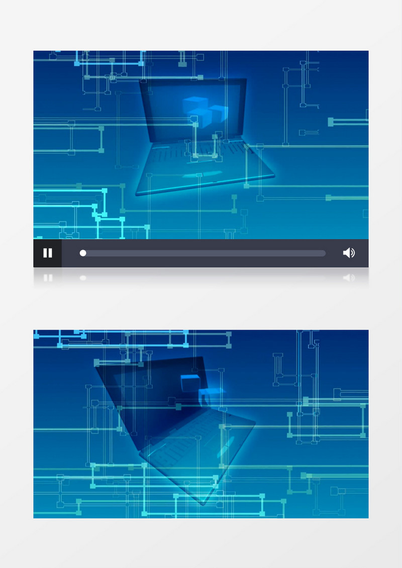 Pc笔记本电脑技术全息图背景视频