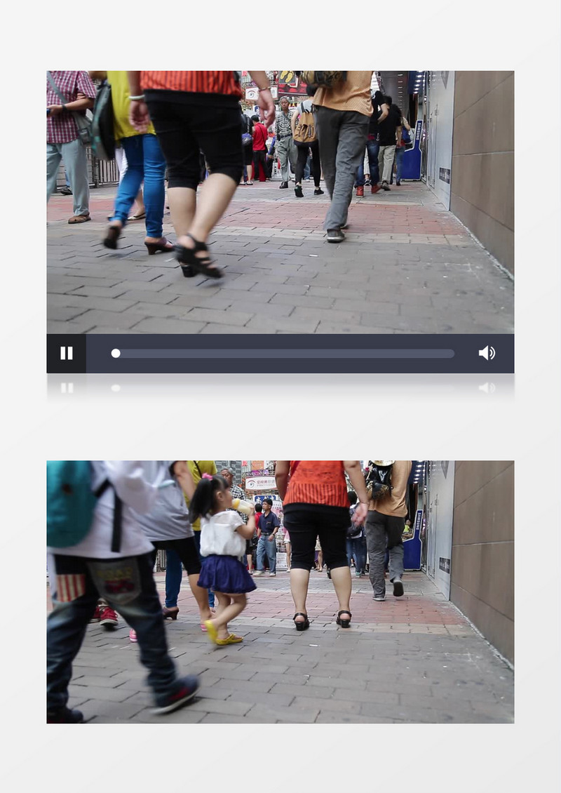 香港街头普通人的生活实拍视频素材