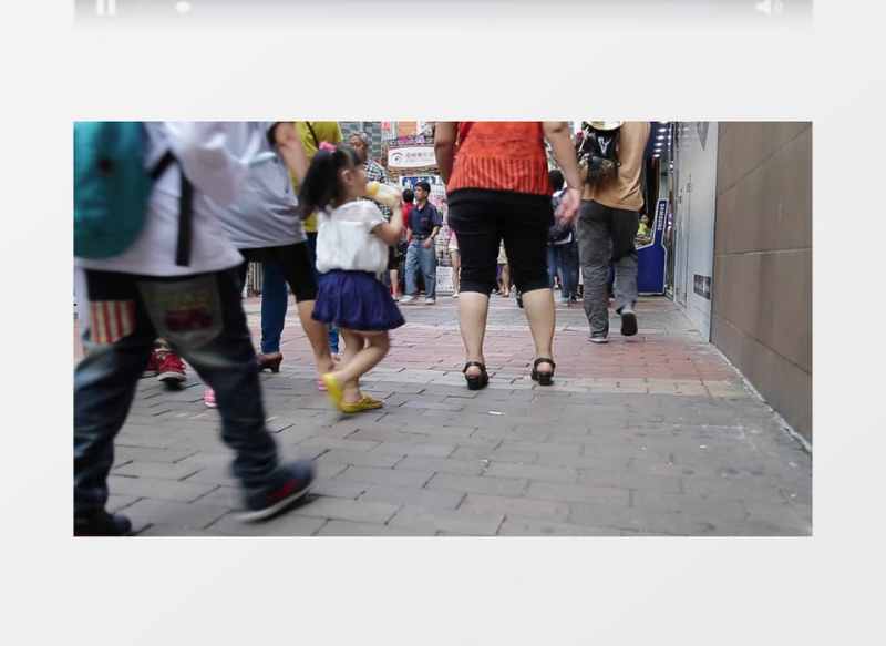 香港街头普通人的生活实拍视频素材