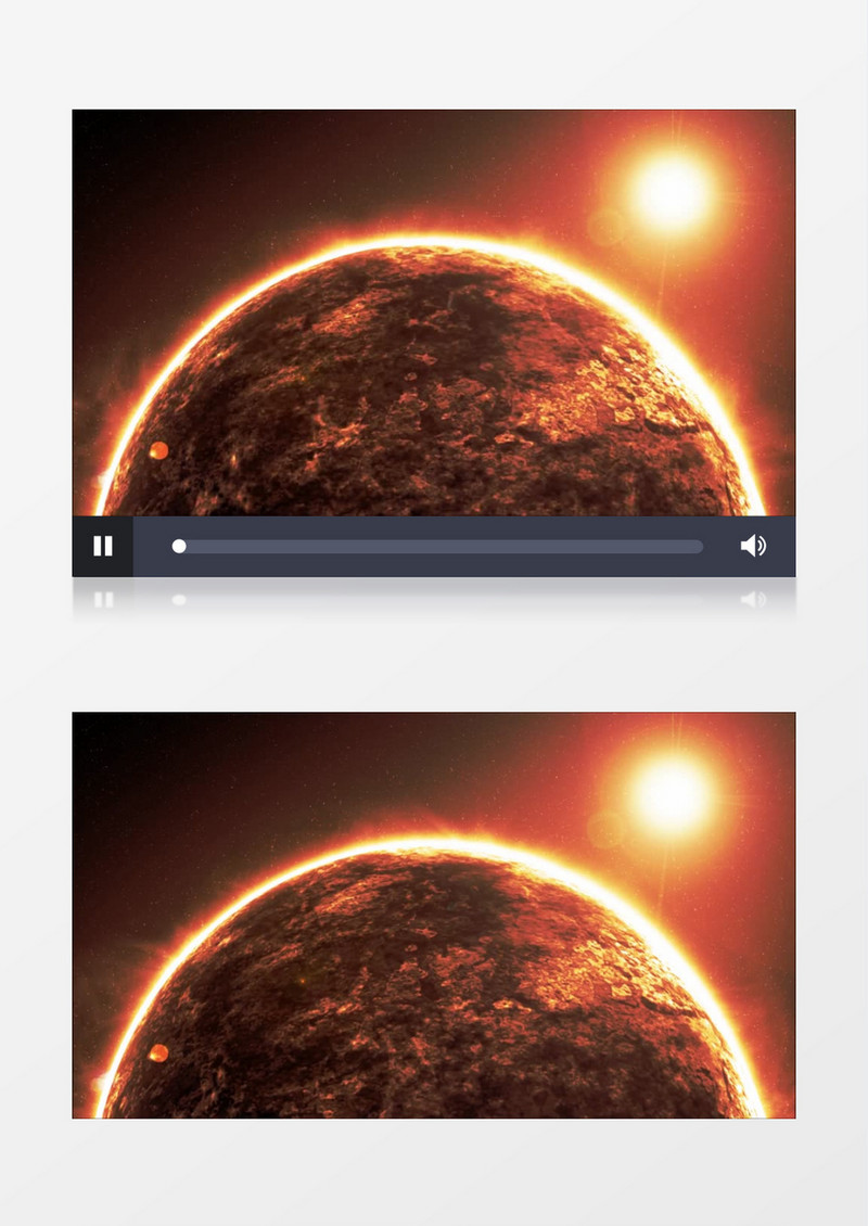 高清拍摄宇宙中太阳风暴活动实拍视频