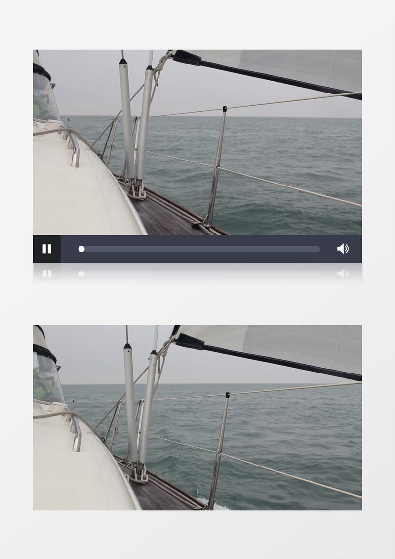 高清实拍游艇杨帆乘风破浪的景象实拍视频素材